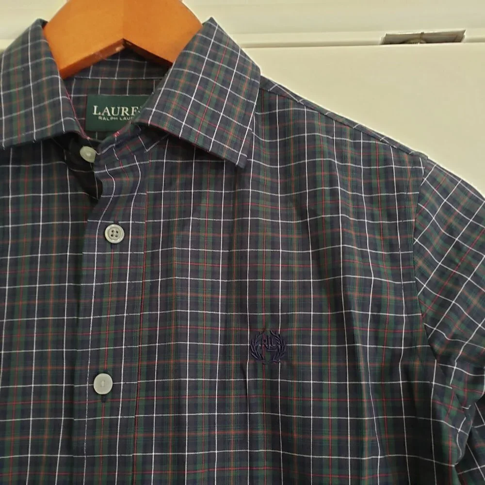 NWT - Ralph Lauren Plaid Button Down Shirt - Size 12